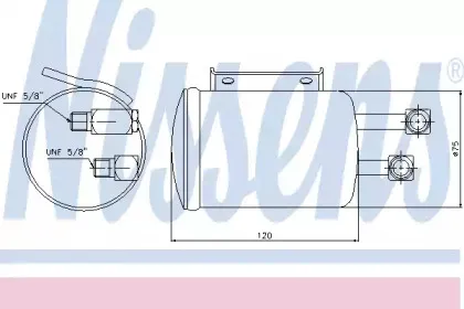 95106 NISSENS Осушитель, кондиционер