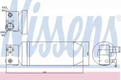 95113 NISSENS Осушитель, кондиционер