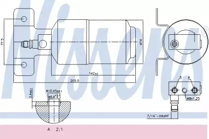 95169 NISSENS Осушитель, кондиционер