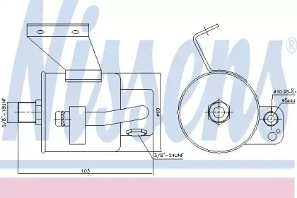 95182 NISSENS Осушитель, кондиционер
