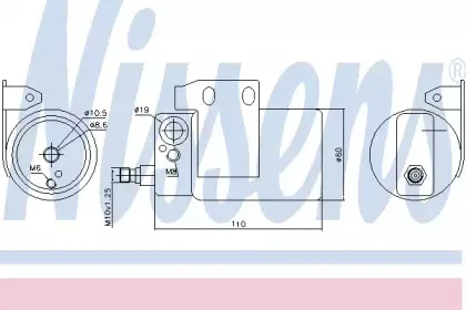 95185 NISSENS Осушитель, кондиционер