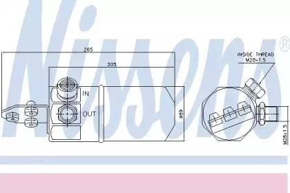 95194 NISSENS Осушитель, кондиционер