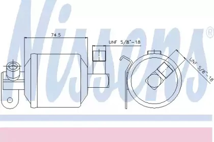 95204 NISSENS Осушитель, кондиционер