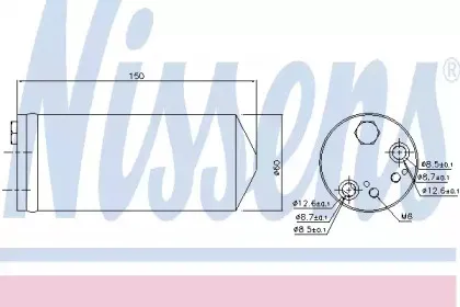 95147 NISSENS Осушитель, кондиционер