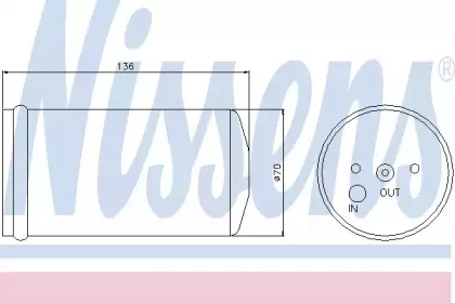 95365 NISSENS Осушитель, кондиционер