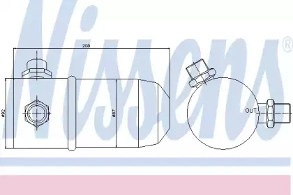 95392 NISSENS Осушитель, кондиционер