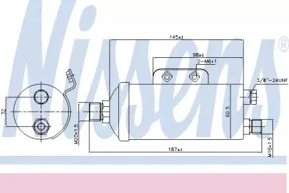 95354 NISSENS Осушитель, кондиционер
