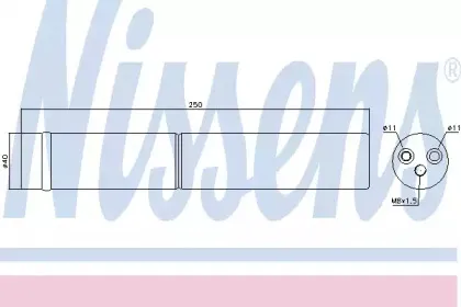 95421 NISSENS Осушитель, кондиционер