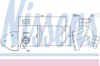 95433 NISSENS Осушитель, кондиционер