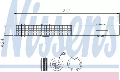 95457 NISSENS Осушитель, кондиционер