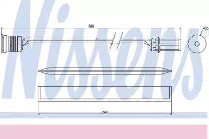 95466 NISSENS Осушитель, кондиционер