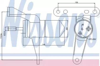 95471 NISSENS Осушитель, кондиционер