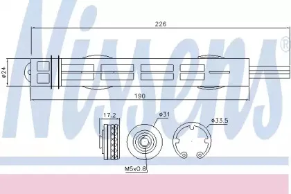95488 NISSENS Осушитель, кондиционер