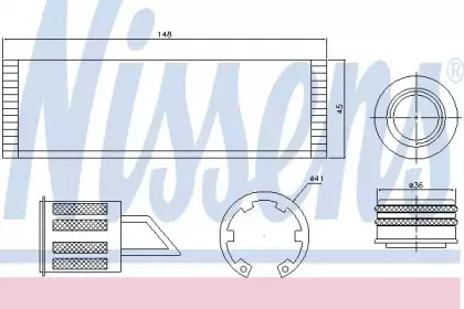95515 NISSENS Осушитель, кондиционер
