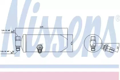 95518 NISSENS Осушитель, кондиционер