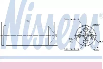 95523 NISSENS Осушитель, кондиционер