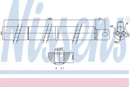 95531 NISSENS Осушитель, кондиционер