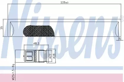 95576 NISSENS Осушитель, кондиционер
