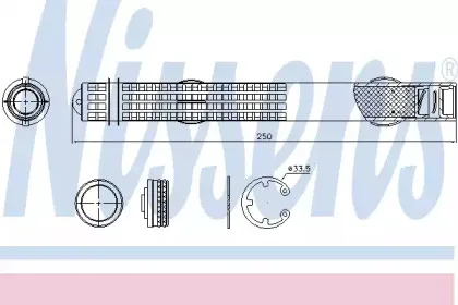 95581 NISSENS Осушитель, кондиционер