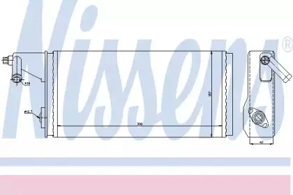 71808 NISSENS Теплообменник, отопление салона