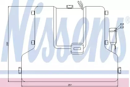 71903 NISSENS Теплообменник, отопление салона