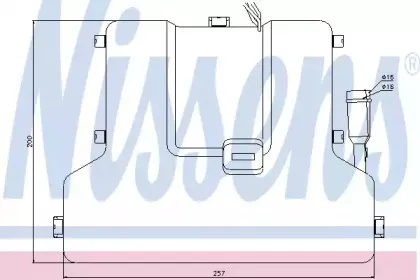 71904 NISSENS Теплообменник, отопление салона
