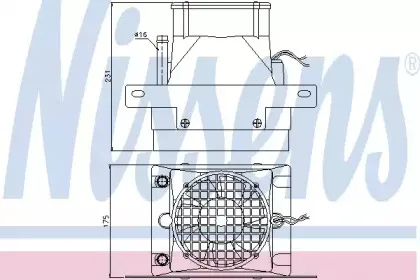 71907 NISSENS Теплообменник, отопление салона