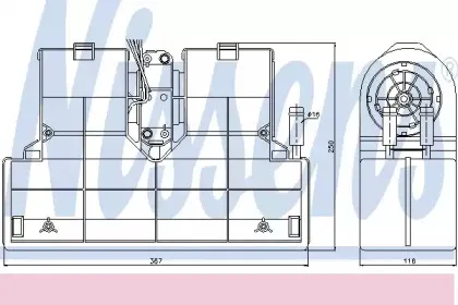 71909 NISSENS Теплообменник, отопление салона