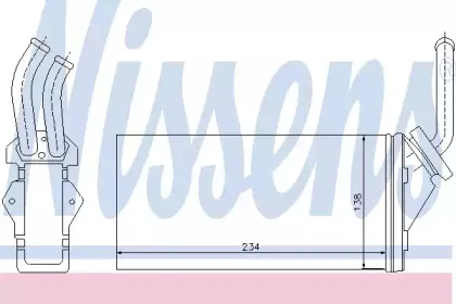 71142 NISSENS Теплообменник, отопление салона
