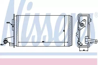71438 NISSENS Теплообменник, отопление салона