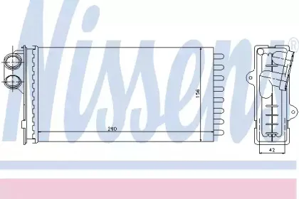 71145 NISSENS Теплообменник, отопление салона