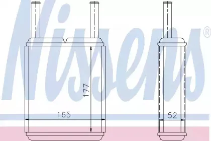 71956 NISSENS Теплообменник, отопление салона