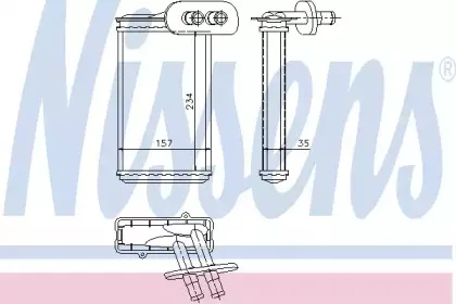 73963 NISSENS Теплообменник, отопление салона