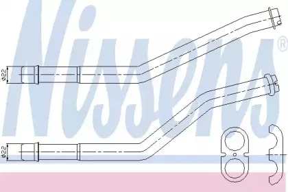 72942 NISSENS Теплообменник, отопление салона