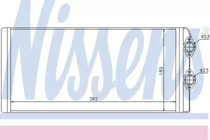 73629 NISSENS Теплообменник, отопление салона