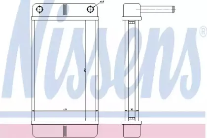 71443 NISSENS Теплообменник, отопление салона