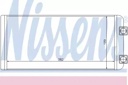 73643 NISSENS Теплообменник, отопление салона