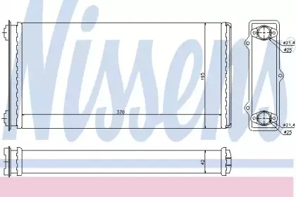 71301 NISSENS Теплообменник, отопление салона