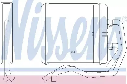 71811 NISSENS Теплообменник, отопление салона