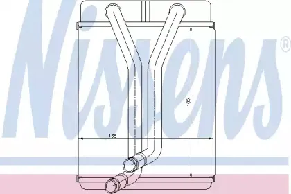 77501 NISSENS Теплообменник, отопление салона