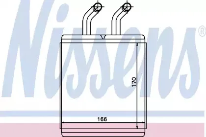 77526 NISSENS Теплообменник, отопление салона