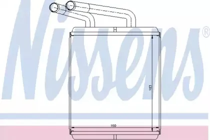 77617 NISSENS Теплообменник, отопление салона