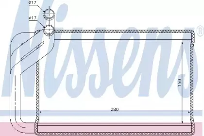 77532 NISSENS Теплообменник, отопление салона