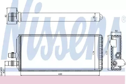 71815 NISSENS Теплообменник, отопление салона