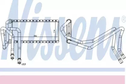 73002 NISSENS Теплообменник, отопление салона