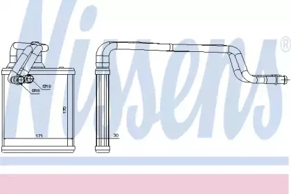 71772 NISSENS Теплообменник, отопление салона