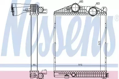 97033 NISSENS Интеркулер