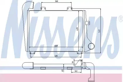 96956 NISSENS Интеркулер