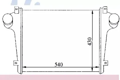 96940 NISSENS Интеркулер