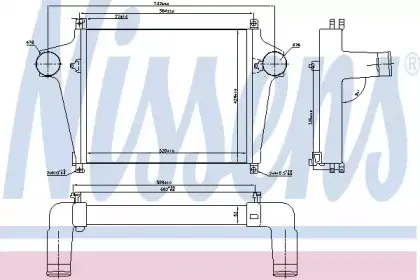 97095 NISSENS Интеркулер